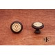 RKI CK 4248 Knob with Riveted Brass Circular Insert