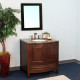 Bellaterra 602205 36 In Single Sink Vanity-Wood-Dark Walnut  - 36x22x36"