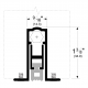 Pemko 411 Full Mortise Automatic Door Bottom