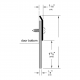 Pemko 3151 Surface Plate Door Bottom Sweep w/ 1" Neoprene Insert