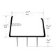 Pemko 2170 U-Shaped Door Shoe w/ Eco-V Insert