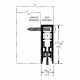 Pemko 4131 Surface Applied or Semi-Mortise Automatic Door Bottom