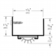 Pemko 217 U-Shaped Door Shoe w/ Rain Drip