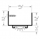 Pemko 217 U-Shaped Door Shoe w/ Rain Drip