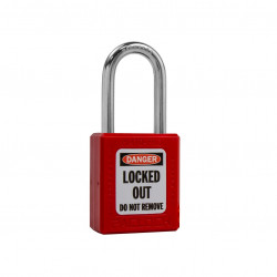 Paclock PL410-PRO Pro-Series 7-Pin Thermoplastic Lock Out, Tag Out Padlock, 1/4" Shackle Dia.