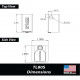 Paclock TL80A/TL80S Locking Hitch Pin Lock Body, Standard Rekeyable
