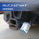 Paclock TL80-250 Locking Hitch Pin For 2", 2.5", 3" Receivers, Standard Rekeyable