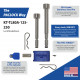 Paclock KT-TL80-125-250 Locking Hitch Pin Kit For 1-1/4" & 2", 2.5", 3" Receivers, Standard Rekeyable