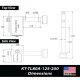 Paclock KT-TL80-125-250 Locking Hitch Pin Kit For 1-1/4" & 2", 2.5", 3" Receivers, Standard Rekeyable