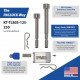 Paclock KT-TL80-125-250 Locking Hitch Pin Kit For 1-1/4" & 2", 2.5", 3" Receivers, Standard Rekeyable
