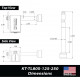 Paclock KT-TL80-125-250 Locking Hitch Pin Kit For 1-1/4" & 2", 2.5", 3" Receivers, Standard Rekeyable