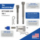 Paclock KT-TL80-250-YK-1 Locking Hitch Pin Kit For 2", 2.5", 3" & Yakima Bike Racks, Standard Rekeyable