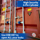 Paclock UCS-82A Hidden Shackle Aluminum Container Door Lock, Universal Cylinder System