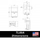 Paclock TL89A-IC SFIC Compatible Refrigerated Door Trailer Lock - Aluminum