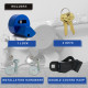 Paclock UCS-84A Aluminum Mountable Hidden-Shackle Roll-Up Door Lock, Universal Cylinder System