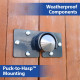 Paclock KiK-2177 Key-in-Knob/Lever Compatible Hidden Shackle Cone-Shaped Puck Lock