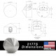 Paclock KiK-2177 Key-in-Knob/Lever Compatible Hidden Shackle Cone-Shaped Puck Lock