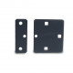 Paclock PL775-Backplates Double-Coated Steel 4" x 1" Hasp Backplates