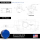 Paclock KT LFIC-2173 LFIC Compatible Hidden Shackle Flat-Back Puck & Hasp Combo Kit