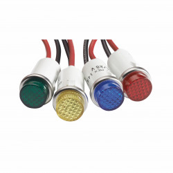 Alarm Controls LD 1/2" LED, Built-in Resistor, 6" Leads