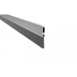 Pemko 293100_NB Door Bottom Sweep w/ Concealed Fastener, 180 Degree Retainer & 1" Brush Seal