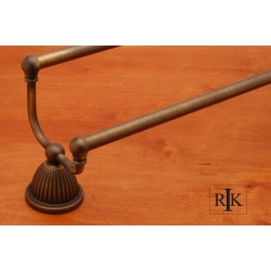 RKI BEAE 9 24" Beaded Bell Base Double Towel Bar