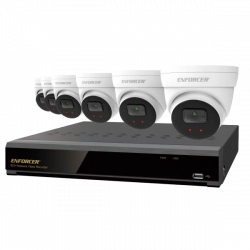 SECO-LARM DRN-K108-06 NVR and Camera Kit w/ 4K 8-Channel NVR + 6 IP 5MP Cameras + 2TB HDD