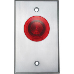 Camden CM-3000/3100 Series Illuminated Mushroom Push Button Single Gang Faceplate Dark Bronze Finish