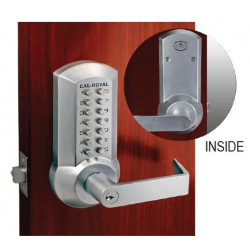 Cal-Royal CRCODE200 Series Mechanical Push Button Lock w/ Breakaway Lever Feature, Grade 2