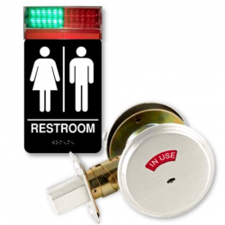 Heads Up Lock Standard Model, Restroom Sign, Complete Kit