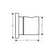 Axor 38974001 Uno Volume Control Trim