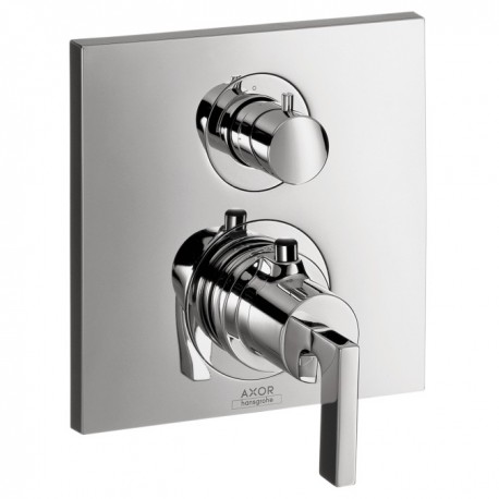 Axor 39720001 HANSGROHE-39720001 Citterio Thermostatic Trim with Volume Control and Diverter