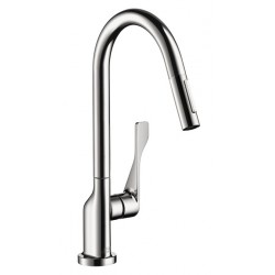 Axor 39835001 Citterio 2-Spray HighArc Kitchen Faucet, Pull-Down