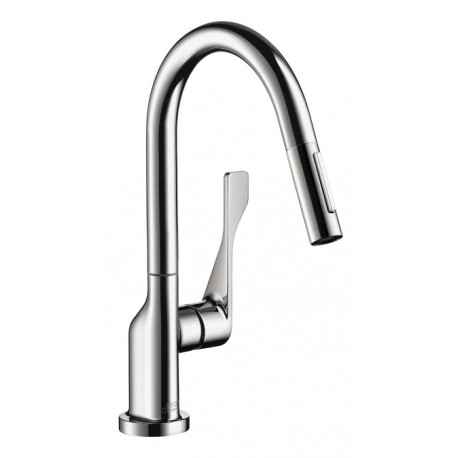 Axor 39836001 HANSGROHE-39836801 Citterio 2-Spray Prep Kitchen Faucet, Pull-Down