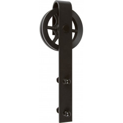 Delaney BD50 5000 Series Wagon Wheel Sliding Barn Door Split Track Hardware Kit