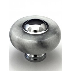 Cal Crystal JD-1 Marble Cabinet Knob, Dia.-1-1/2", Height-1-1/8"