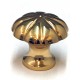 Cal Crystal CALCRYSTAL-VB-7-US15 VB-7 Fluted Polished Brass Cabinet Knob