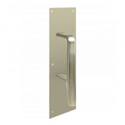 Cal Royal HPUSH-3515 / HPUSH-4016 Modern Hospital Double Pull Arm with Push Plate for Touchless Entry