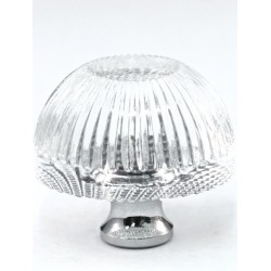 Cal Crystal G248 Crystal Grooved Knob