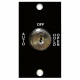Camden CM-160/170/180 Series Key Switch with Plastic Lamacoid (Mini) Faceplate