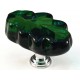 Cal Crystal CALCRYSTAL-ARTXL2G-US3 ARTX-L2G Glass Leaf Cabinet Knob