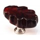 Cal Crystal CALCRYSTAL-ARTXL2R-US3 ARTX-L2R Glass Leaf Cabinet Knob