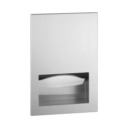 Bobrick B-35903 TrimLineSeries Recessed Paper Towel Dispenser, Friction-Catch, 400 Multifold Towels