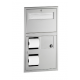 Bobrick B-3574 ClassicSeries Recessed Toilet Tissue, Seat Cover Dispenser & Waste Disposal, Finish-Satin