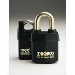 Medeco 5451 High Security Indoor / Outdoor Padlock with 5/16" Shackle Diameter, Key-In-Knob Cylinder