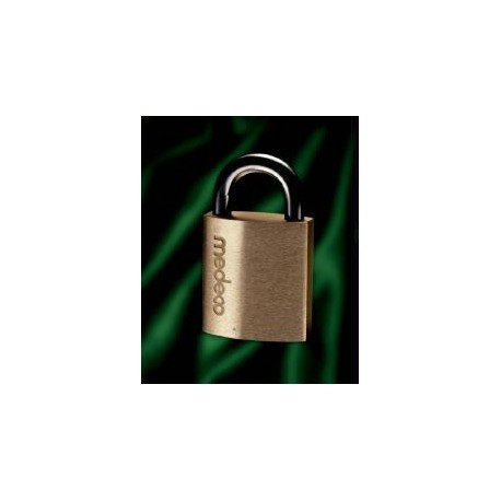 Medeco 52 Series Brass Body Padlock, Satin Chrome