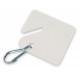 Lucky Line 25900 259 Numbered Square Slotted Cabinet Tags - White