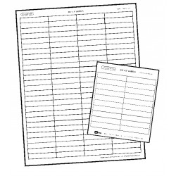 Lucky Line 1966 File-A-Key Base Labels 3/8" x 1" - White (12 pack)