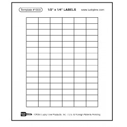 Lucky Line 1959 File-A-Key Button Labels 1/4" x 1/2" (12 pack)