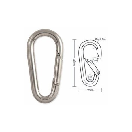 A501 A502 A501C A503 Tough Links Interlocking Carabiner Snaps